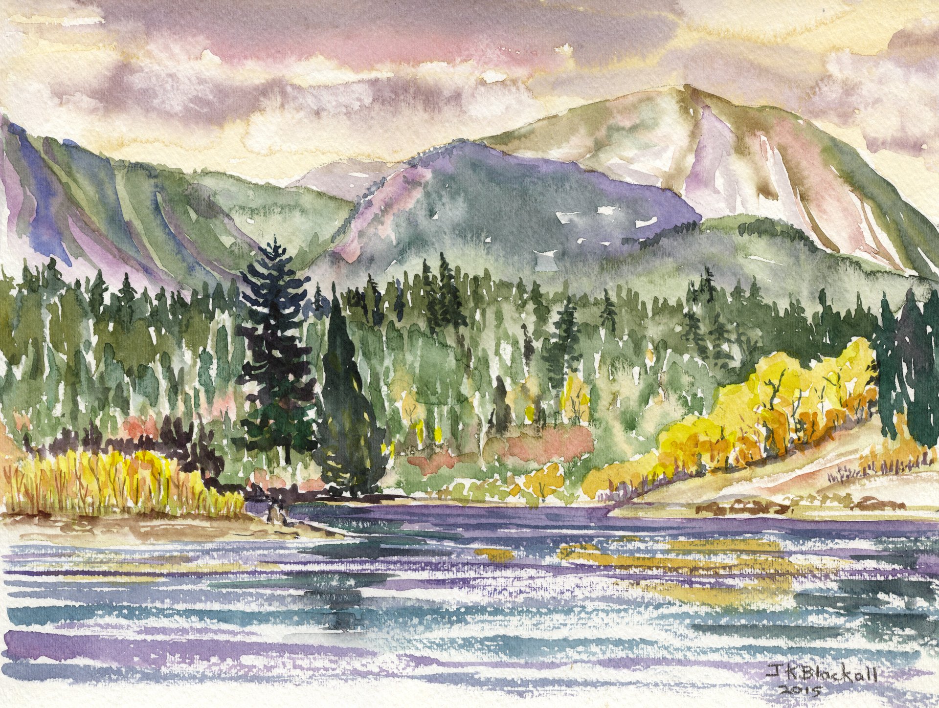 © Jean Blackall Beaver Mines Lake No. 3 Watercolour